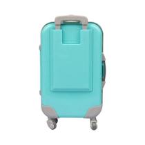 Conjunto De Viagem Para Bonecas De 18'' Com Mala De PVC, Roupas, Máscara Para Os Olhos E Mini Câmera