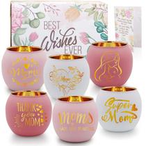 Conjunto de vidro rosa gravado SHMILMH 6PCS Conjunto de vidro rosa gravado SHMILMH 6PCS