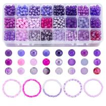 Conjunto de vidro roxo Craft Beads PH PandaHall 1440 unidades de 6 mm Conjunto de vidro roxo Craft Beads PH PandaHall 1440 unidades de 6 mm