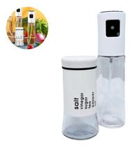 Conjunto de Vidro Spray para Azeite Vinagre e Porta-Condimentos 100ml Cada Conjunto de Vidro Spray para Azeite Vinagre e Porta-Condimentos 100ml Cada