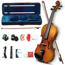 Conjunto de Violino 4/4 Vangoa com Estojo, Arco, Afinador e Acessórios