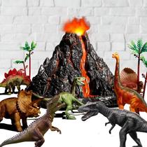 Conjunto de vulcões de dinossauros TOYSXYIN Large com 9 bonecos de ação de 3 anos ou mais