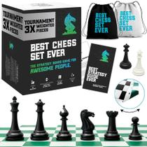 Conjunto de xadrez Chess Geeks, tamanho de torneio com peso triplo