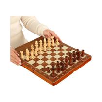 Conjunto De Xadrez De Luxo Em Pau-Rosa Com Caixa De Armazenamento Extra Para Rainhas, Tabuleiro De