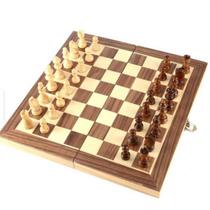 Conjunto de xadrez de madeira de ótima qualidade 30x30 cm International