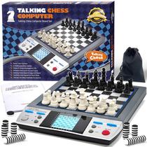Conjunto de xadrez eletrônico iCore Talking Chess Computer para crianças