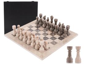 Conjunto de Xadrez em Mármore Marble Range Tabuleiro de 38 cm 32 Peças Conjunto de Xadrez em Mármore Marble Range Tabuleiro de 38 cm 32 Peças