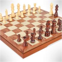 Conjunto de xadrez FanVince Wooden Board Game com sacos de armazenamento e rainhas Conjunto de xadrez FanVince Wooden Board Game com sacos de armazenamento e rainhas