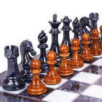Conjunto de xadrez GenJuw de 18,5 polegadas grande para adultos e crianças com peças de xadrez
