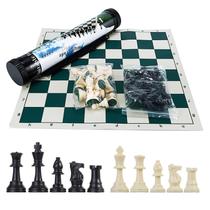 Conjunto de xadrez GETORIUM Tournament com peças de plástico Staunton