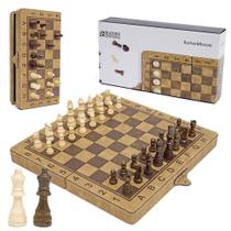 Conjunto de xadrez magnético Bucher & Rossini de 15 polegadas com armazenamento