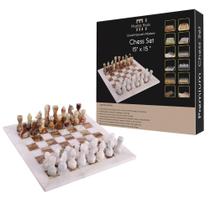 Conjunto de xadrez Marble Hives Luxury 38 cm com tabuleiro e peças