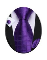 Conjunto de xadrez roxo de 150 cm Necktie Barry.Wang Silk