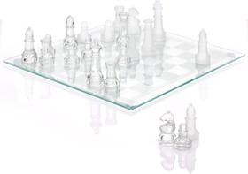 Conjunto de xadrez Srenta Fine Glass 12" Crystal Chadrez Board Conjunto de xadrez Srenta Fine Glass 12" Crystal Chadrez Board