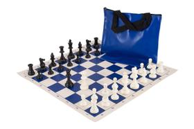Conjunto de xadrez The House of Staunton Triple Weighted com bolsa Conjunto de xadrez The House of Staunton Triple Weighted com bolsa