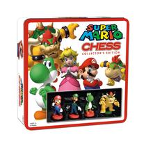 Conjunto de xadrez USAopoly Super Mario com 32 peças esculpidas personalizadas