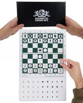 Conjunto de xadrez WE Games Mini Magnetic Travel de 25 cm com peças de vinil