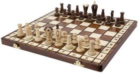Conjunto de Xadrez Wegiel Handmade Royal 36 - Tabuleiro Europeu 36cm