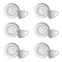 Conjunto De Xícara De Cafezinho Com Pires 06 Peças Bio Astral Porto Brasil Conjunto De Xícara De Cafezinho Com Pires 06 Peças Bio Astral Porto Brasil