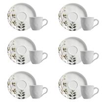 Conjunto de Xícara de Cafezinho com Pires 06 Peças Bio Birdy Porto Brasil Conjunto de Xícara de Cafezinho com Pires 06 Peças Bio Birdy Porto Brasil
