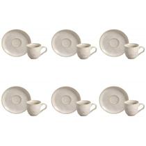 Conjunto De Xícara De Cafezinho Com Pires 06 Peças Bio Latte Porto Brasil
