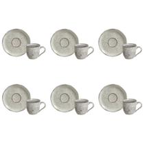 Conjunto de Xícara de Cafezinho com Pires 06 Peças Bio Pistache Porto Brasil Conjunto de Xícara de Cafezinho com Pires 06 Peças Bio Pistache Porto Brasil