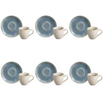 Conjunto De Xícara De Cafezinho Com Pires 06 Peças Bio Wave Porto Brasil Conjunto De Xícara De Cafezinho Com Pires 06 Peças Bio Wave Porto Brasil