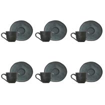 Conjunto de Xícara de Cafezinho com Pires 06 Peças Orgânico Petroleum Porto Brasil Conjunto de Xícara de Cafezinho com Pires 06 Peças Orgânico Petroleum Porto Brasil