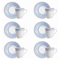 Conjunto de Xícara de Chá com Pires 06 Peças Diva Schmidt Conjunto de Xícara de Chá com Pires 06 Peças Diva Schmidt