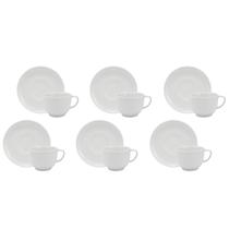 Conjunto de Xícara de Chá com Pires 06 Peças Lys Schmidt Conjunto de Xícara de Chá com Pires 06 Peças Lys Schmidt