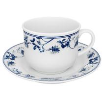 Conjunto de Xícara e Pires de Porcelana para Café e Chá Mayara 2 peças - Hauskraft