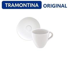 Conjunto de Xícara e Pires para Café Expresso - TRAMONTINA - PORCELANA