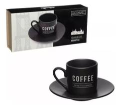 Conjunto De Xicaras Café Chá 6 Peças Com Pires Porcelana Kit - HAÜSKRAFT