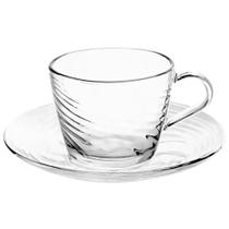 Conjunto de Xícaras café/chá com pires - 8 peças