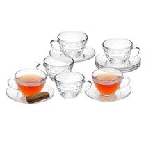 Conjunto de Xícaras Cazza Picnic em Vidro 290ml 6 Peças Conjunto de Xícaras Cazza Picnic em Vidro 290ml 6 Peças
