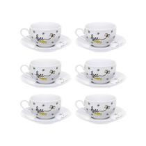 Conjunto de xicaras cha honey 160ml 6pc