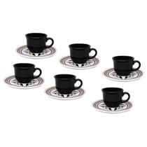 Conjunto de Xícaras de Café 65ml 12pçs Floreal Luiza - Oxford