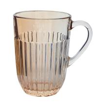 Conjunto de Xícaras de Vidro Gold Athena de 380ML com 3 Peças Conjunto de Xícaras de Vidro Gold Athena de 380ML com 3 Peças