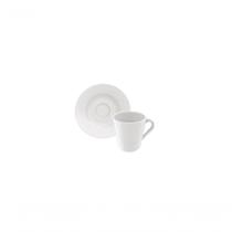 Conjunto De Xícaras E Pires Tramontina Leonora 12 Peças Em Porcelana 70ml Conjunto De Xícaras E Pires Tramontina Leonora 12 Peças Em Porcelana 70ml