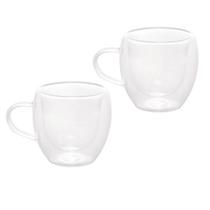 Conjunto De Xícaras Para Café 80ml Vidro Duplo 2 Peças Modern Lyor Conjunto De Xícaras Para Café 80ml Vidro Duplo 2 Peças Modern Lyor