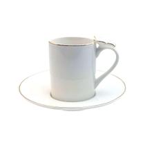 Conjunto De Xícaras Para Chá Com Pires Em Porcelana Ramoudie Com 8 Peças 180ml L'hermitage