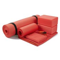 Conjunto de Yoga BalanceFrom 7 Peças Tapete Extra Grosso 180x61x1,3 cm