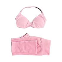 Conjunto De Yoga E Fitness Feminino De Alta Elasticidade E Respirável 2 Peças: Top Esportivo Sem