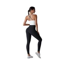 Conjunto De Yoga Feminino Sem Costura, Com Efeito Levanta Bumbum, Sem Costas, Justo, Polido Em Ambos Conjunto De Yoga Feminino Sem Costura, Com Efeito Levanta Bumbum, Sem Costas, Justo, Polido Em Ambos