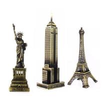 conjunto decorativas - 1 Torre Eiffel + 1 empire states + 1 Estátua da Liberdade - não é - DECORARJ