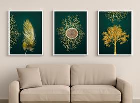 Conjunto decorativo 3d arte decor Conjunto decorativo 3d arte decor
