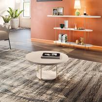 Conjunto Decorativo Aparador e Mesa de Centro Walker Pés de Aço Tampo MDF Off White G26 - Gran Belo Conjunto Decorativo Aparador e Mesa de Centro Walker Pés de Aço Tampo MDF Off White G26 - Gran Belo