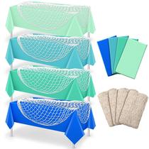 Conjunto decorativo de rede para peixes e toalhas de mesa, tipo de unidade: 8 unidades