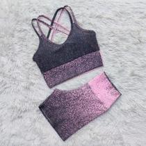 Conjunto Degradê Suplex Short e Top Para Academia