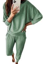Conjunto Deportivo PRETTYGARDEN Mujer 2 Piezas en Canalé para Otoño XL Conjunto Deportivo PRETTYGARDEN Mujer 2 Piezas en Canalé para Otoño XL